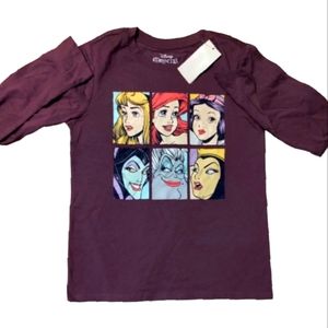 Disney princess purple graphic long sleeve girl's size large-NWT